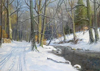Bachlandschaft Im Winter