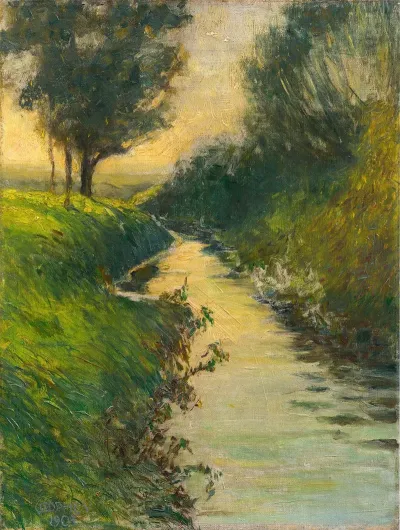 Bachlauf Am Abend