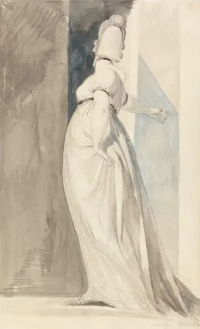 Back View Of A Standing Female Called Mrs Fuseli