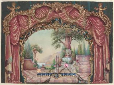 Backdrop For Vaudeville Stage