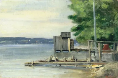 Badehutte Am Starnberger See Bei Ambach