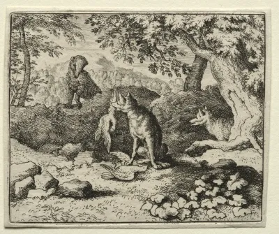 Badger Comes To Warn Reynard