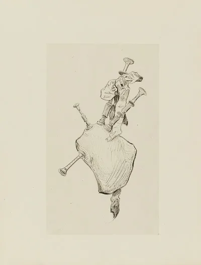 Bag Pipe Dessin Pour Le Cul De Lampe Du Chapitre 5 Lair De Bonny Dundee