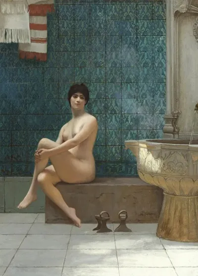 Baigneuse A La Piscine De Brousse