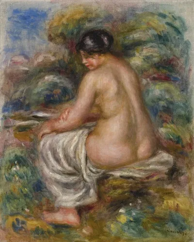 Baigneuse Au Linge