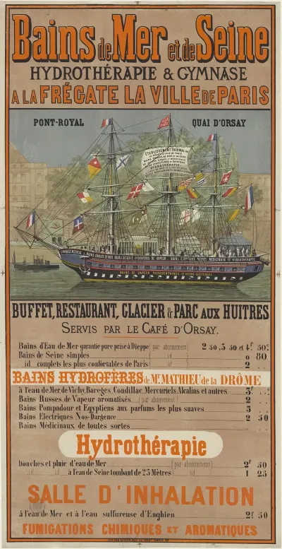 Bains De Mer Et De Seine Hydrotherapie Gymnase A La Fregate La Ville De Paris