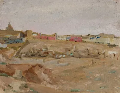 Baku Muslim Cemetery From The Journey To Turkestan