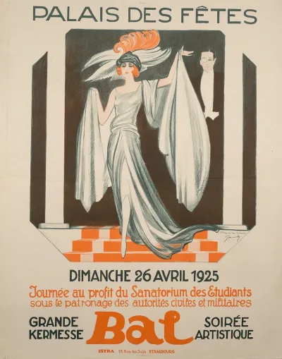 Bal Palais Des Fetes Au Profit Du Sanatorium Des Etudiants 26 Avril 1925