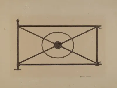 Balcony Railing With Cast Rosette