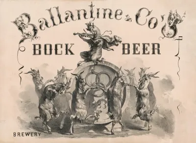 Ballantine Cos Brewery New York Bock Beer