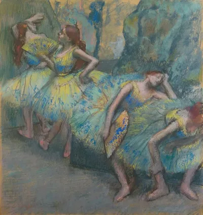 Ballet Dancers In The Wings