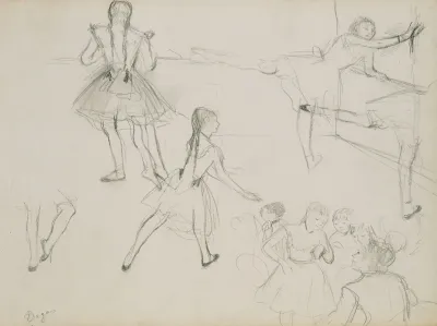 Ballet Dancers Rehearsing