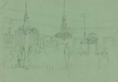 Ballroom With Figures