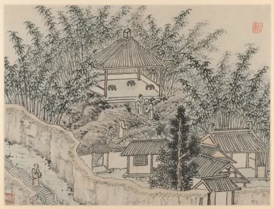Bamboo Pavilion Tiger Hill From Twelve Views Of Tiger Hill Suzhou