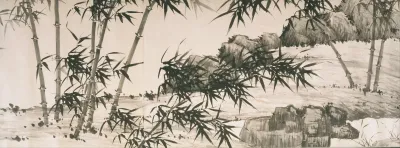Bamboo Under Spring Rain