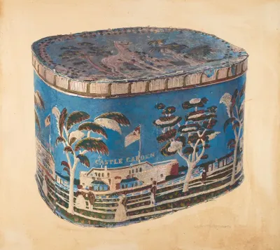 Bandbox With Cover