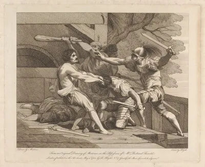 Bandits And Soldiers Fighting