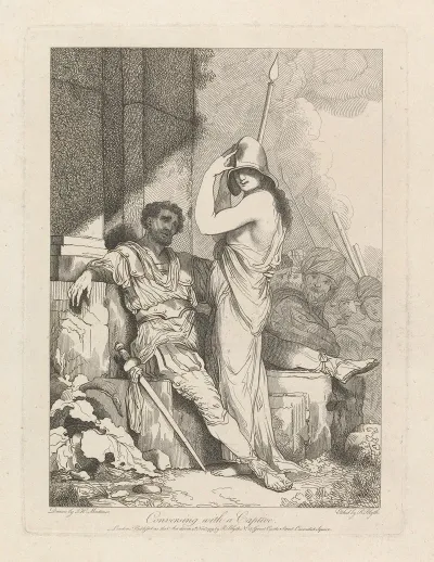 Banditti Representing Banditti Variously Employed Conversing With A Captive