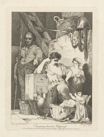 Banditti Representing Banditti Variously Employed Enjoying Domestic Happiness