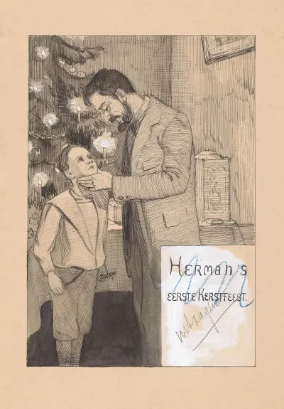 Bandontwerp Voor A C L Hermans Eerste Kerstfeest