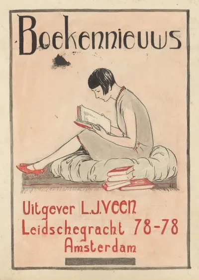 Bandontwerp Voor Boekennieuws Uitgever L J Veen