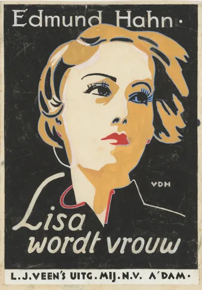 Bandontwerp Voor Edmund Hahn Lisa Wordt Vrouw Lisa Wird Eine Frau 1933