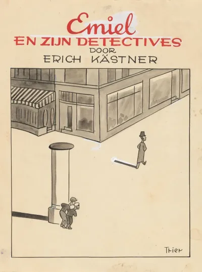 Bandontwerp Voor Erich Kastner Emiel En Zijn Detectives Emil Und Die Detektive