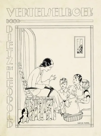 Bandontwerp Voor Henriette Dietz En Katharina Leopold Vertelselboek C 1915 1934