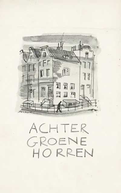 Bandontwerp Voor J Van Oudshoorn Achter Groene Horren 1943 1945 2