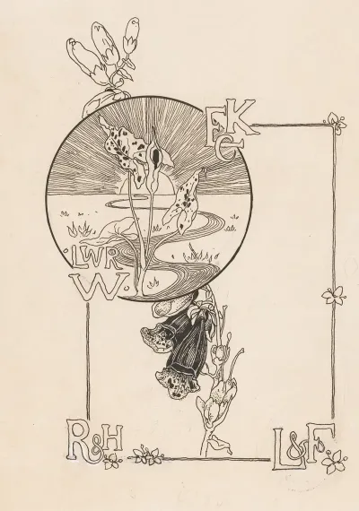 Bandontwerp Voor Knappert Emilie C Kijkjes In De Plantenwereld 1893