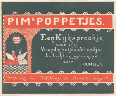 Bandontwerp Voor Oom Ben Pims Poppetjes Een Kijksprookje Voor Zijn Vriendinnetjes En Vriendjes 1913