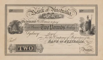Bank Of Australia Two Pound Note