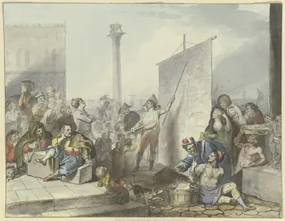 Bankelsanger Auf Der Piazetta In Venedig 2