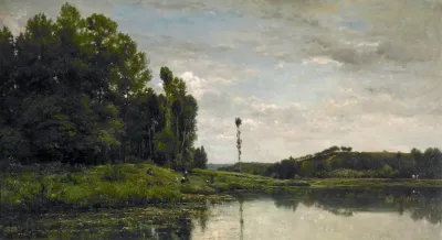 Banks Of The Oise At Auvers