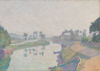 Banks Of The Oise At Dawn