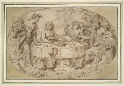 Banquet Of Ceres Bacchus Venus And Neptune