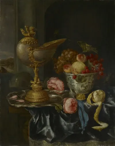 Banquet Still Life With Nautilus Cup 2