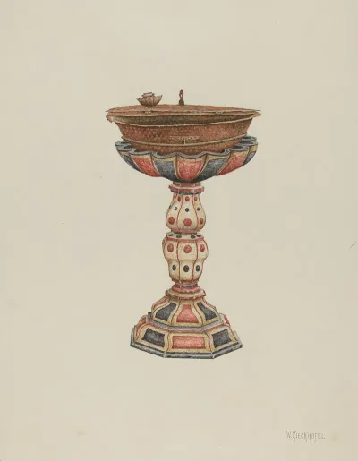 Baptismal Font And Stand 3