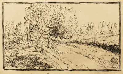Barbizon Path In The Countryside Vichy