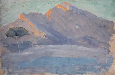 Bare Hills In The Evening Glow
