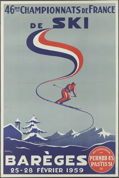 Bareges 46me Championnat De France De Ski 25 28 Fevrier 1959