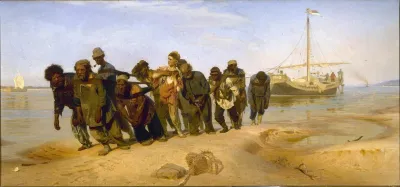 Barge Haulers On The Volga