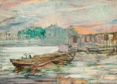 Barges On The Seine