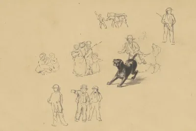 Barking Dog And Studies For Militia Training
