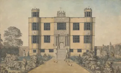 Barlborough Hall Near Chesterfield Derbyshire The Main Front Of The Hall
