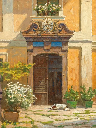 Barockes Haustor In Spitz