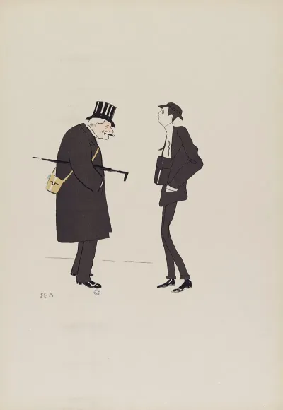 Baron De Brimont Et Baron James Armand De Rothschild