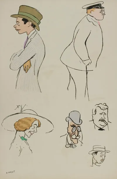 Baron Hubert Lejeune M De Villeroy Mme Charron Mm Jacques Et James Hennessy Inconnu
