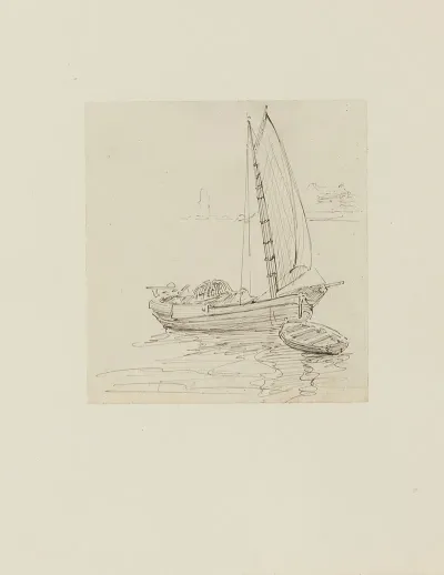 Barque Dessin Pour Le Cul De Lampe Du Chapitre 1 Un Mot Ecrit Sur Une Page Blanche