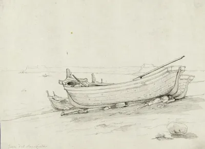Barques Sur La Plage De Torre Dell Annunziata